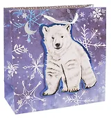 Пакет А4 28*28*10 "Мишка" НГ, бум.мат.ламинат