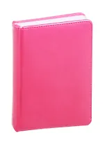 Ежедневник недат. А6 136л Base ярко-розовый, кожзам, тв.переплет, тонир.блок