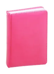 Ежедневник недат. А6 136л Base ярко-розовый, кожзам, тв.переплет, тонир.блок