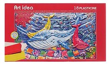 Пластилин 18 цветов, 360 г, Art idea