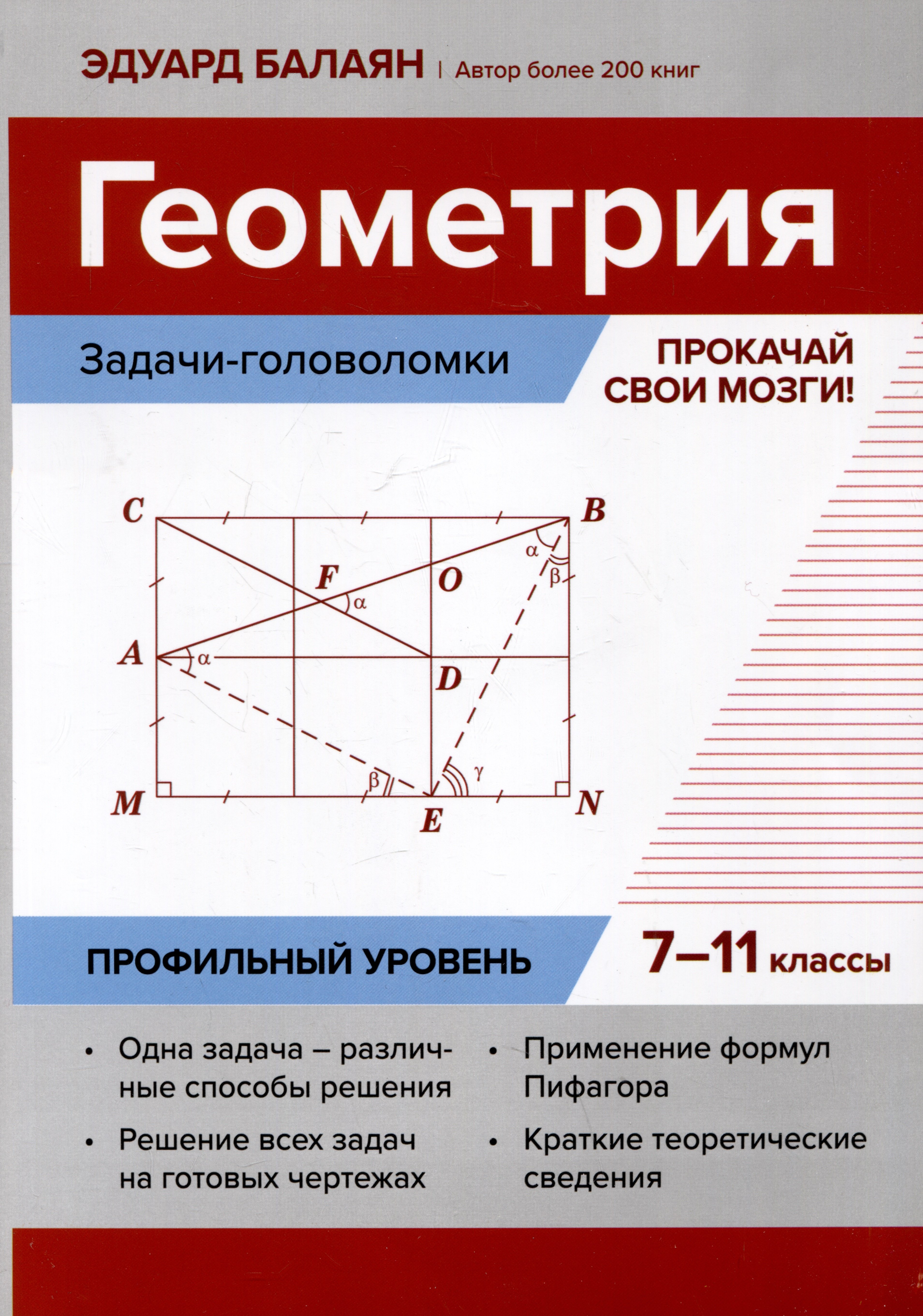 

Геометрия: задачи-головоломки: прокачай свои мозги! 7-11 классы: профильный уровень