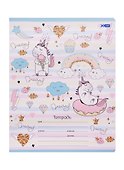 Тетрадь в клетку BG «Unicorn» в ассортименте, 12 листов - 0