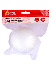Заготовка из пенопласта «Шарики», 1 штука, 100 мм, Остров Сокровищ