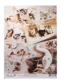 Декупажная карта Коты А4 (DK3035) (упаковка)