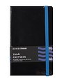 Блокнот для зарисовок 13*21 80л "Стихия" 140г/кв.м, черн.тв.обл., синий срез