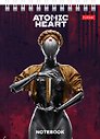 Блокнот А6 40 листов, клетка, "Atomic Heart" гребень, в ассортименте