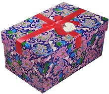 Коробка подарочная "Синие огурцы", 22*15*11,5см