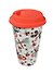 Кружка керамическая с силиконовой крышкой в комплекте (28311) (350мл) - 1