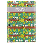 Обложка для паспорта Совы на ветках (ПВХ бокс)