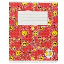 Тетрадь в клетку Academy Style «Emoji» в ассортименте, 18 листов