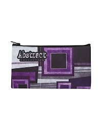 Пенал-косметичка 1отд. "Абстракция" 20*10см, ткань, Оникс