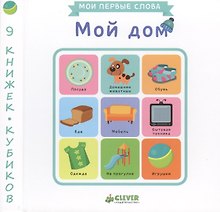 Мой дом. 9 книжек-кубиков. Мои первые слова