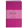 Записная книжка А6- 80л кл. "Grace. Фиолетовый перламутр", иск.кожа,интегр.обл., скругл.углы, ляссе
