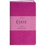 Записная книжка А6- 80л кл. "Grace. Фиолетовый перламутр", иск.кожа,интегр.обл., скругл.углы, ляссе