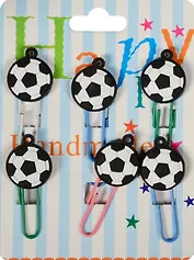 Набор скрепок-закладок "Мячи"