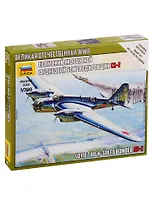 Сборная модель Советский скоростной фронтовой бомбардировщик СБ-2, 6185, ЗВЕЗДА