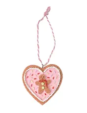 Новогоднее подвесное украшение Пряник Сердечко (6x5,5) (94588)