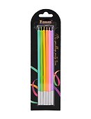 Набор свечей для торта Mix (разноцветные) (6шт) (15см) (12-7color-candle_17) - 0