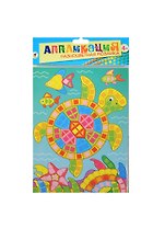 Разноцветная мозаика Морская черепаха (2783) (Аппликация) (набор д/творч.) (4+) (упаковка)