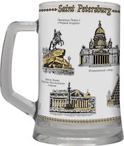Кружка пивная 500мл Санкт-Петербург