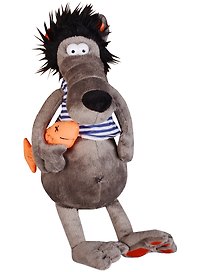 Игрушка мягкая, MaxiToys, Волчок & Vobla, 26см