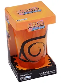 Бокал Аниме в подарочной упаковке Naruto Konoha & Seal (Наруто) (стекло) (400 мл)