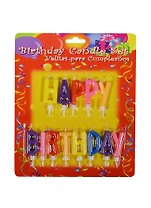 Набор свечей для торта Happy Birthday (592163) (H 5,5см) (Ремеко РС)