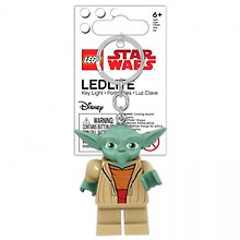 LGL-KE11H Брелок-фонарик для ключей LEGO Star Wars - Yoda (Йода), возраст 6+