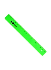 Линейка 16см пластик, флуоресцент., ассорти