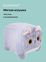 Мягкая игрушка Кот прямоугольный (23х20), Bookvalno