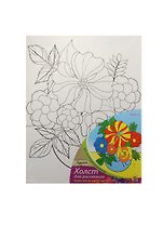 Холст с красками Букет 20*25см Х-9832
