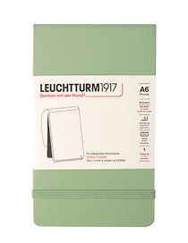 Записная книжка «Portrait Pocket» А6, 62 листа в точку, шалфей, Leuchtturm1917