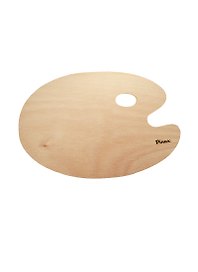 Палитра для смешивания красок деревянная, овальная, 30х40см, Pinax