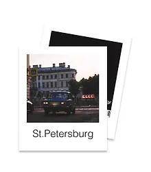 Открытка полароид Ретро автомобиль