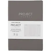 Планнер тематический А5 100л "Progect journal №2" иск.кожа, интегр.переплет, тисн.фольгой, офсет