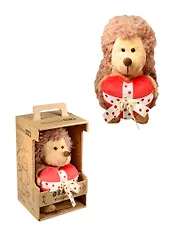 Игрушка мягкая,Orange, Ёжик Колюнчик с сердечком, 20см