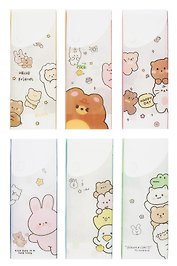 Пенал корпусный "Little animals" на кнопке, ассорти