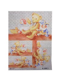 Декупажная карта Полка с игрушками (S-038) (упаковка)
