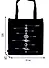 Сумка-шоппер Планеты черная, текстиль 40см.*32см. - 1