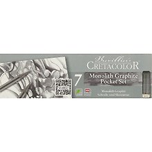 Карандаши графитовые «Monolit», водорастворимые, 6 штук, HB, 2B, 4B, 6B, 8B, 9B, ластик