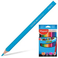 Карандаши цветные «ColorPeps Maxi», Maped, 12 цветов