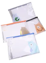 Папка на молнии сверху "Фрукты и Мишки"