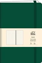 Книга для записей А4 96л кл. "Joy Book. Заколдованный лес" иск.кожа, тонир.блок, скругл.углы, ляссе, резинка, инд.уп.