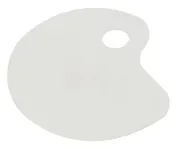 Палитра для смешивания красок, овальная, плоская