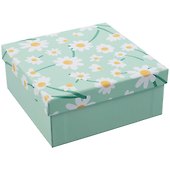Коробка подарочная "Sharming flowers" 15*15*6,5см, картон, квадрат - 0