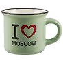 Кружка фарфор.мал.под эмаль I love Moscow (065-9-19-IL)