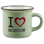 Кружка фарфор.мал.под эмаль I love Moscow (065-9-19-IL)