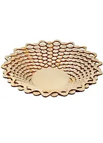 Игрушка из дерева Ваза большая широкая Волна (плетенка) (252х255х50) (162837) (Полноцвет)