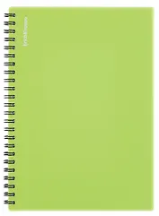 Тетрадь 80 листов, клетка, "Reef" спираль, лайм, Erich Krause