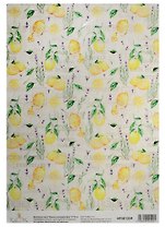 Декупажная карта Лимоны и размарин (фон) (HY501224) (21х30см)